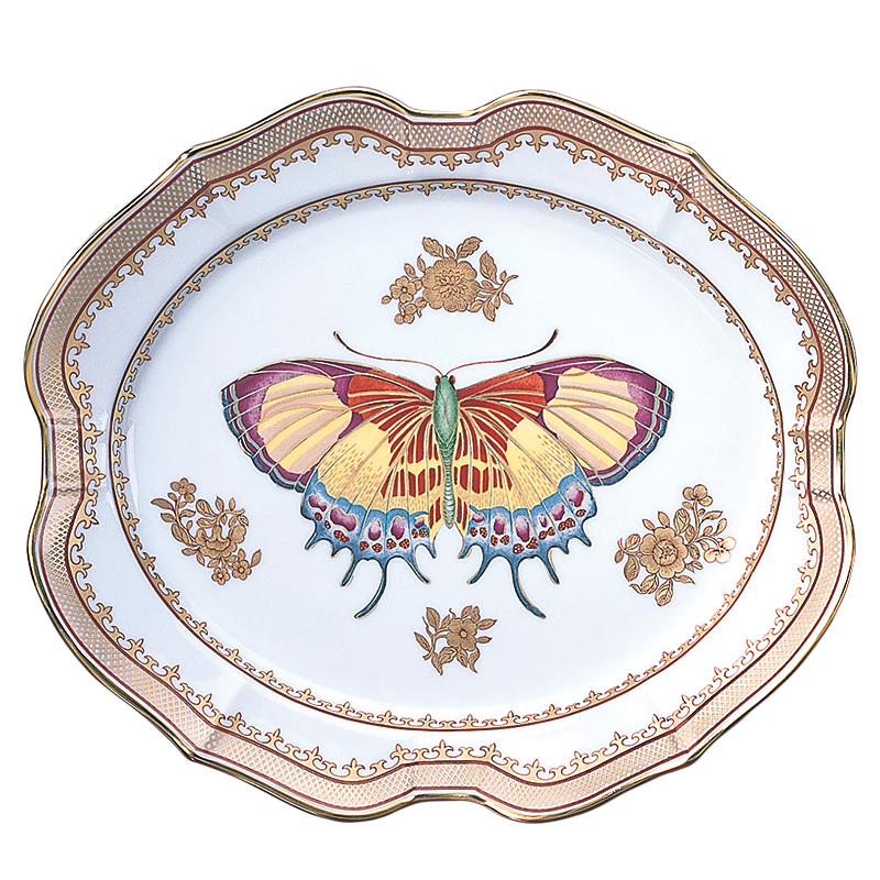 Mottahedeh Butterfly Platter - Sm.