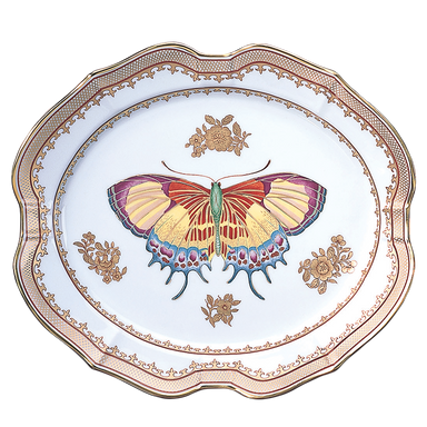 Mottahedeh Butterfly Platter - Sm.
