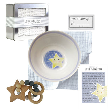 Salisbury Little Twinkle Star Gift Sets- Bowl & Teether Set