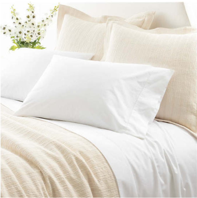 Classic Hemstitch White Standard Pillowcases Pair