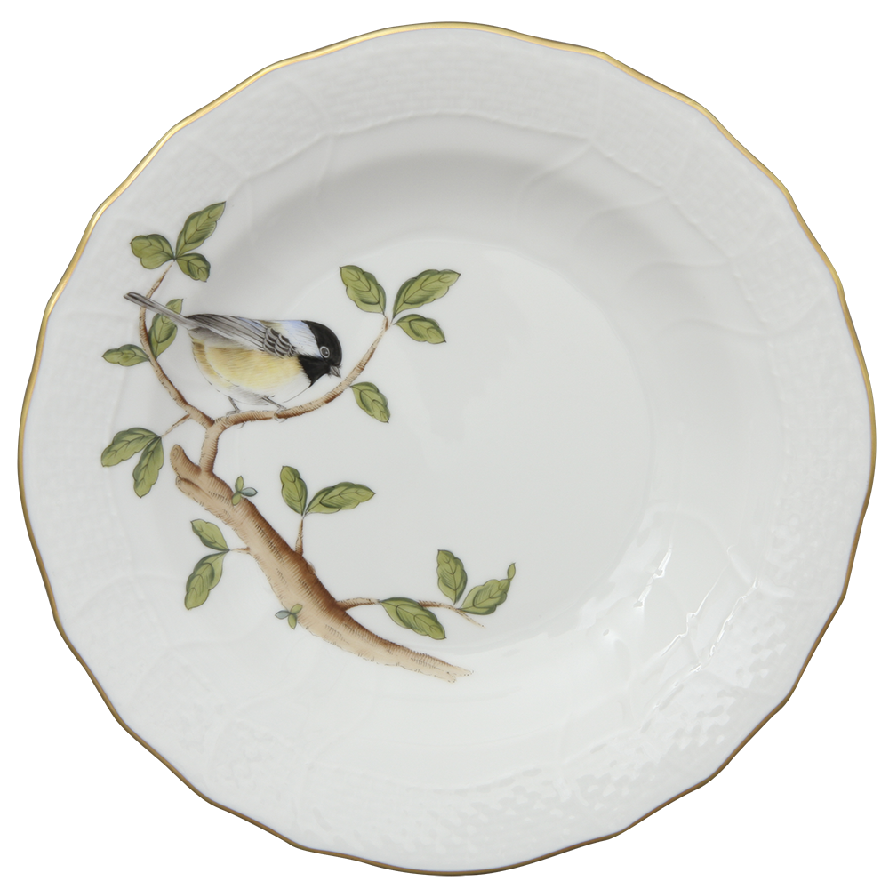 Song Bird Dessert Plate - Chickadee 8.25"d