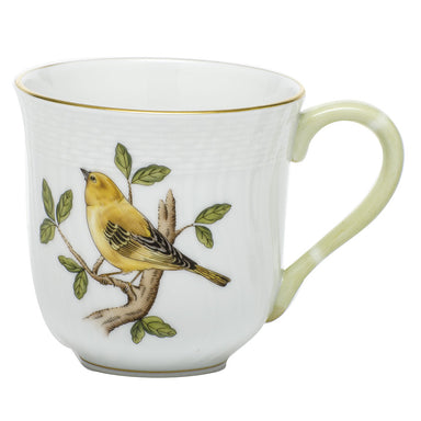 Herend Song Bird Mug - Warbler (10 Oz) 3.5"h