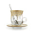 Arte Italica Vetro Gold Cup & Saucer, with Spoon