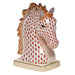 Herend Shaded Vh Small Horse Bust 4.5"l X 5"h