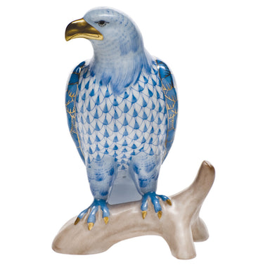 Herend Shaded Vhb Small Bald Eagle 2.5"l X 5"h