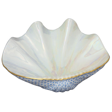 Herend Shaded Vhb Giant Clam 8"l X 10.25"w