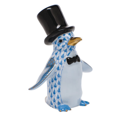 Herend Shaded Vhb Tuxedo Penguin 1.75"l X 3"h