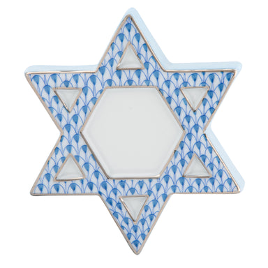 Herend Shaded Vhb Star Of David 0.5"h X 3.25"d