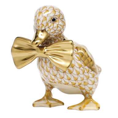 Herend Shaded Vhj Dashing Duckling 3"l X 2.5"h