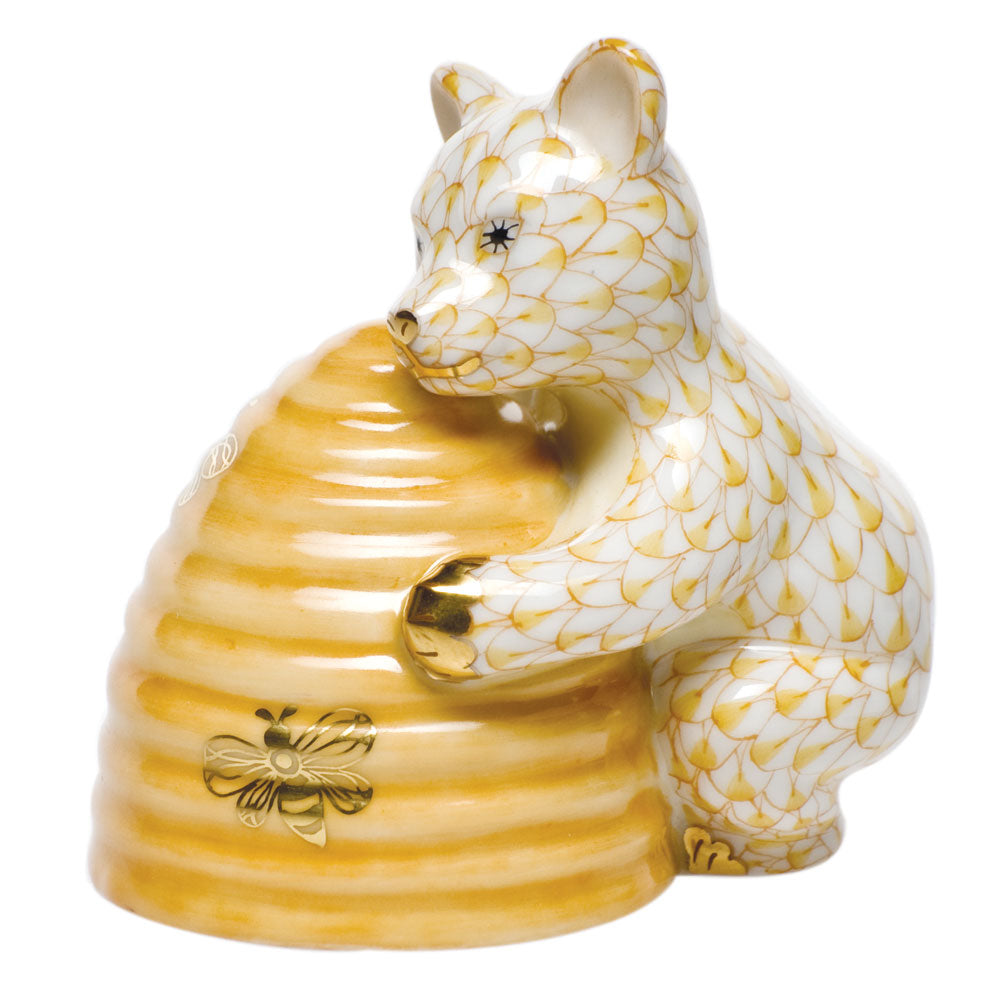 Herend Shaded Vhj Honey Bear 2.5"l X 2.75"h