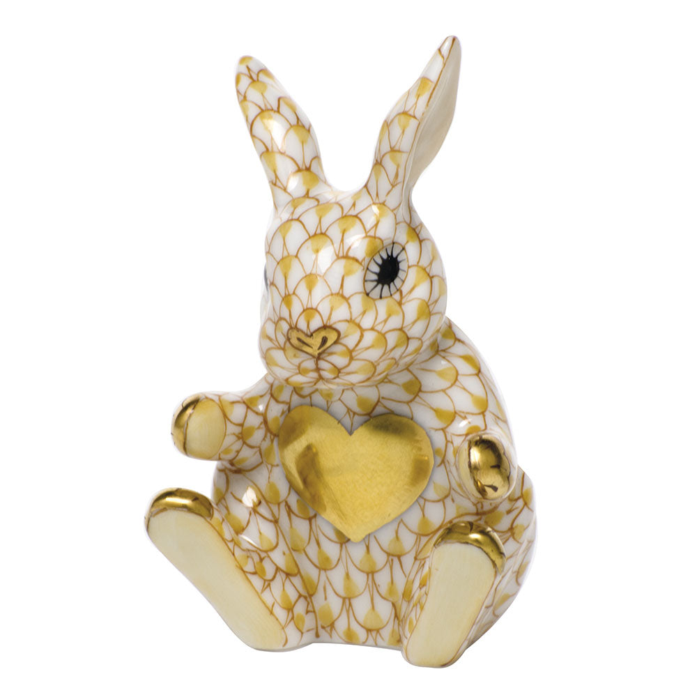 Herend Shaded Vhj Sweetheart Bunny 1.25"l X 2.25"h