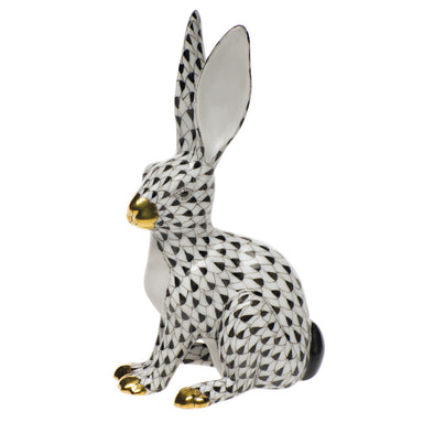 Herend Shaded Vhnm Jack Rabbit 2.75"l X 5"h