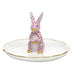 Herend Shaded Vhp Bunny Ring Holder 2.25"h X 4"d