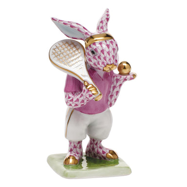 Herend Shaded Vhp Tennis Bunny 2.25"l X 3.75"h