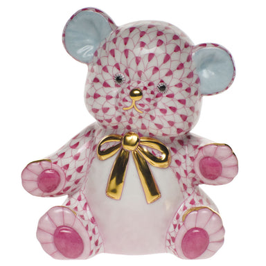 Herend Shaded Vhp Teddy Bear  4"h