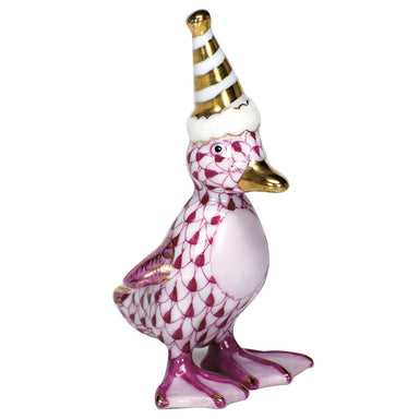 Herend Shaded Vhp Party Duckling 1.5"l X 2.5"h