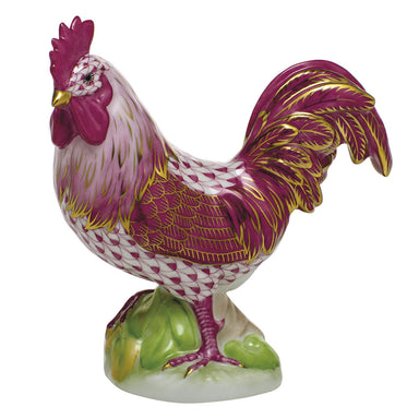 Herend Shaded Vhp Proud Rooster 4.75"l X 4.75"h