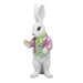 Herend Svhpv1 Shaded Pink & Lime Grn White Rabbit 1.5"l X 4"h