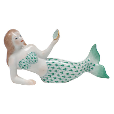 Herend Shaded Vhv Mermaid 4.75"l X 2.5"h