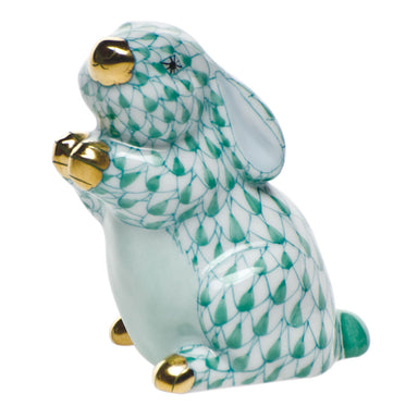 Herend Shaded Vhv Pudgy Bunny 1.5"l X 2"h