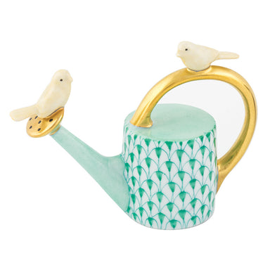 Herend Shaded Vhv Watering Can With Birds 3.25"l X 1.25"w X 2.5"h