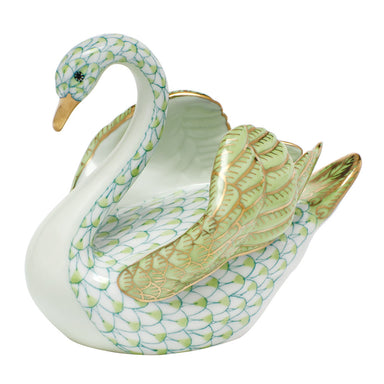 Herend Shaded Vhv1 Swan 4"l X 3.5"h
