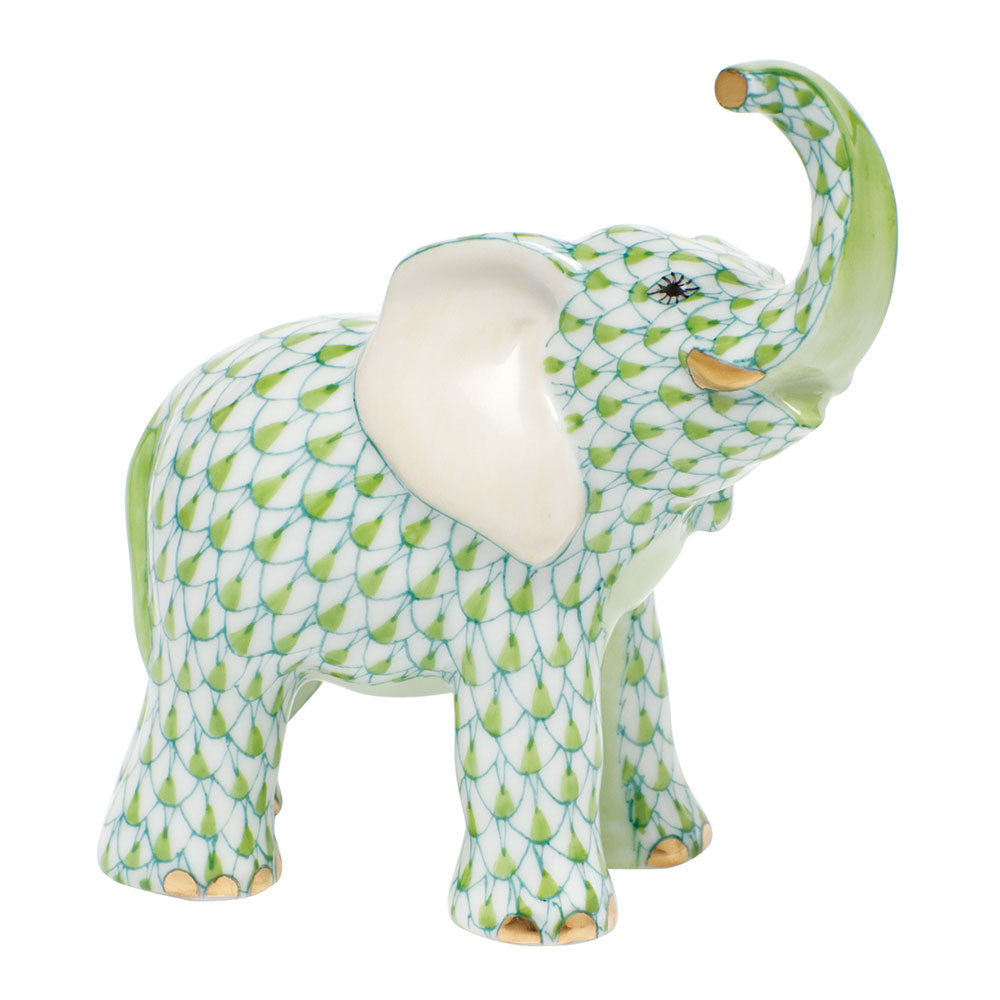 Herend Shaded Vhv1 Young Elephant 3.5"l X 3.75"h