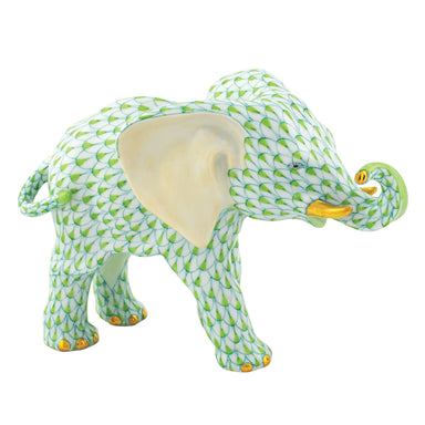 Herend Shaded Vhv1 Roaming Elephant 6.25"l X 2.75"w X 4.25"h