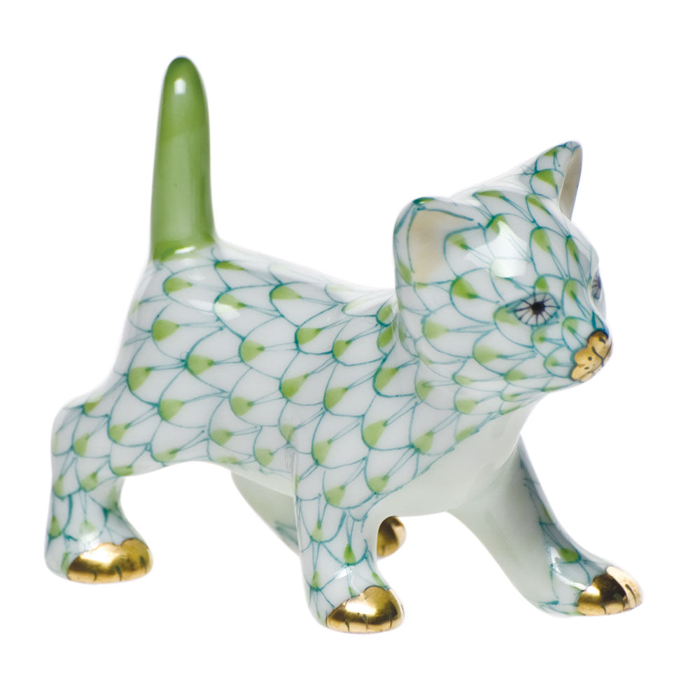 Herend Shaded Vhv1 Strutting Kitty 2.25"l X 1.75"h