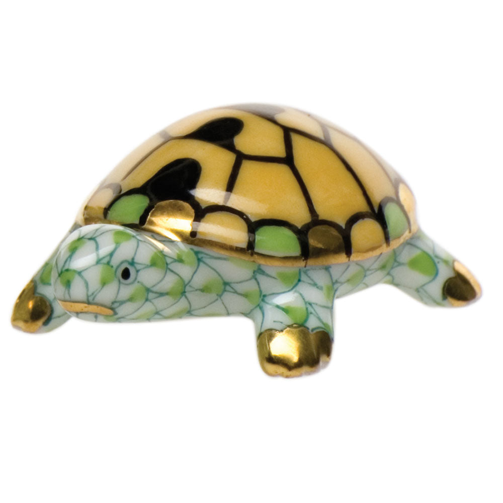 Herend Shaded Vhv1 Tiny Turtle 1.5"l X 0.5"h