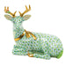 Herend Shaded Vhv1 Lying Christmas Deer 4.25"l X 2.75"w X 3.75"h