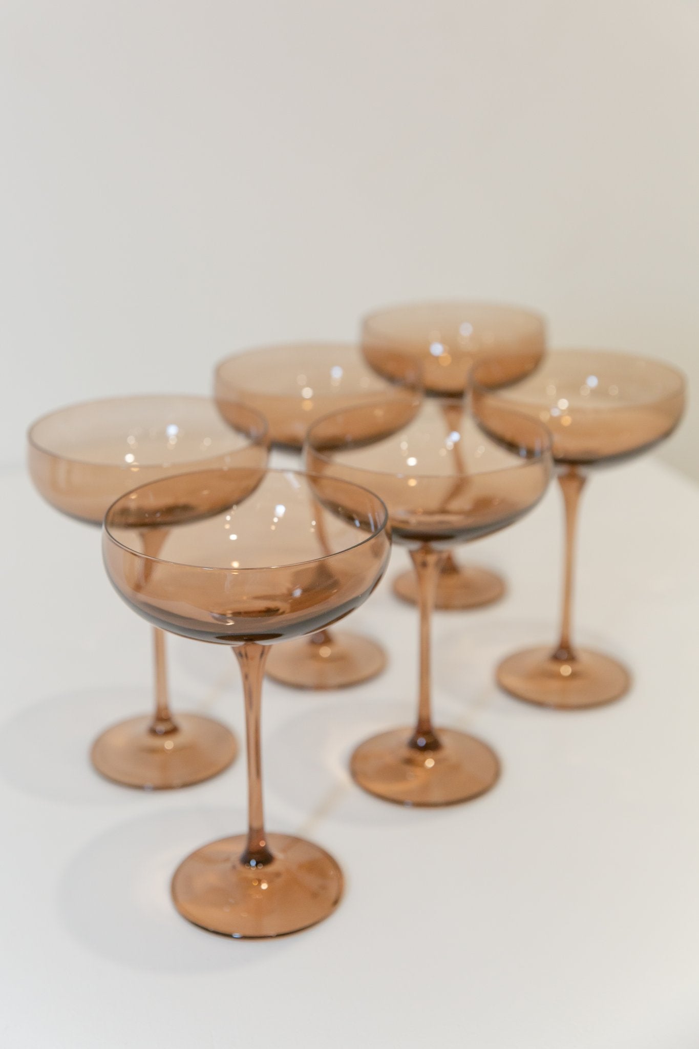 Estelle Colored Champagne Coupe - Set of 6