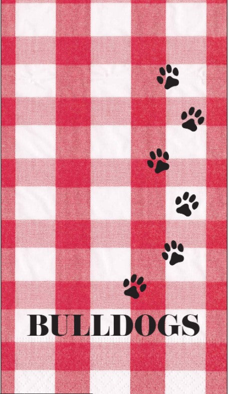 Bulldogs Paw Print Guest Towels