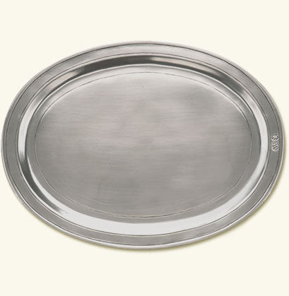 Oval Incised Tray, Medium