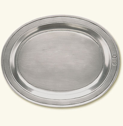 Oval Incised Tray, Extra Small