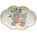 Herend Modified Vbo Small Scalloped Tray 5.5"l - Green Border