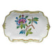 Herend Modified Vbo Mini Scalloped Tray 4.25"l X 3"w - Green Border