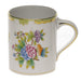 Herend Queen Victoria Coffee Mug (16 Oz) 4"h - Green Border