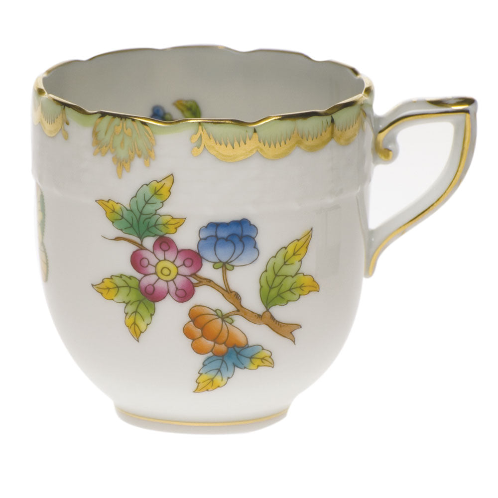 Herend Queen Victoria After Dinner Cup (3 Oz) - Green Border