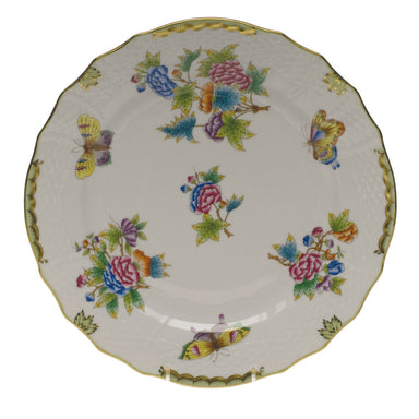 Herend Queen Victoria Service Plate  11"d - Green Border