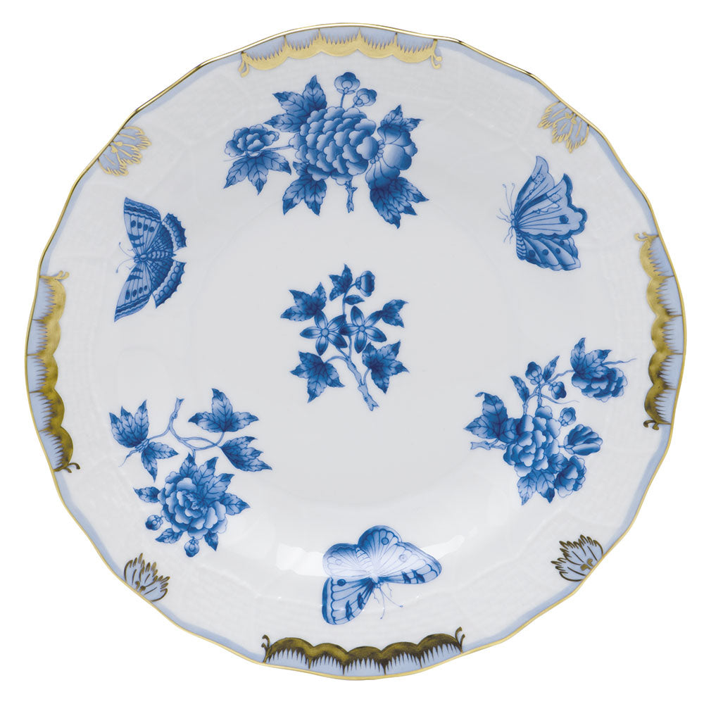 Herend Vbo Blue (fortuna Blue) Dessert Plate 8.25"d