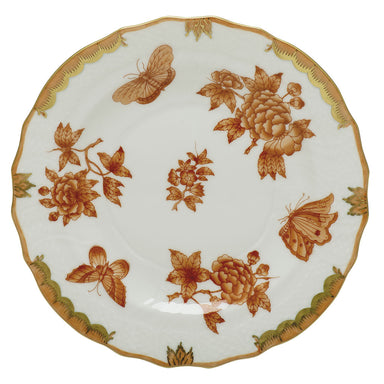 Herend Vbo Rust (fortuna Rust) Salad Plate 7.5"d