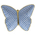 Herend Fishnet Blue Butterfly Dish 4.25"l X 1"h