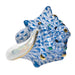 Herend Fishnet Blue Small Conch Shell 3"l X 1"h