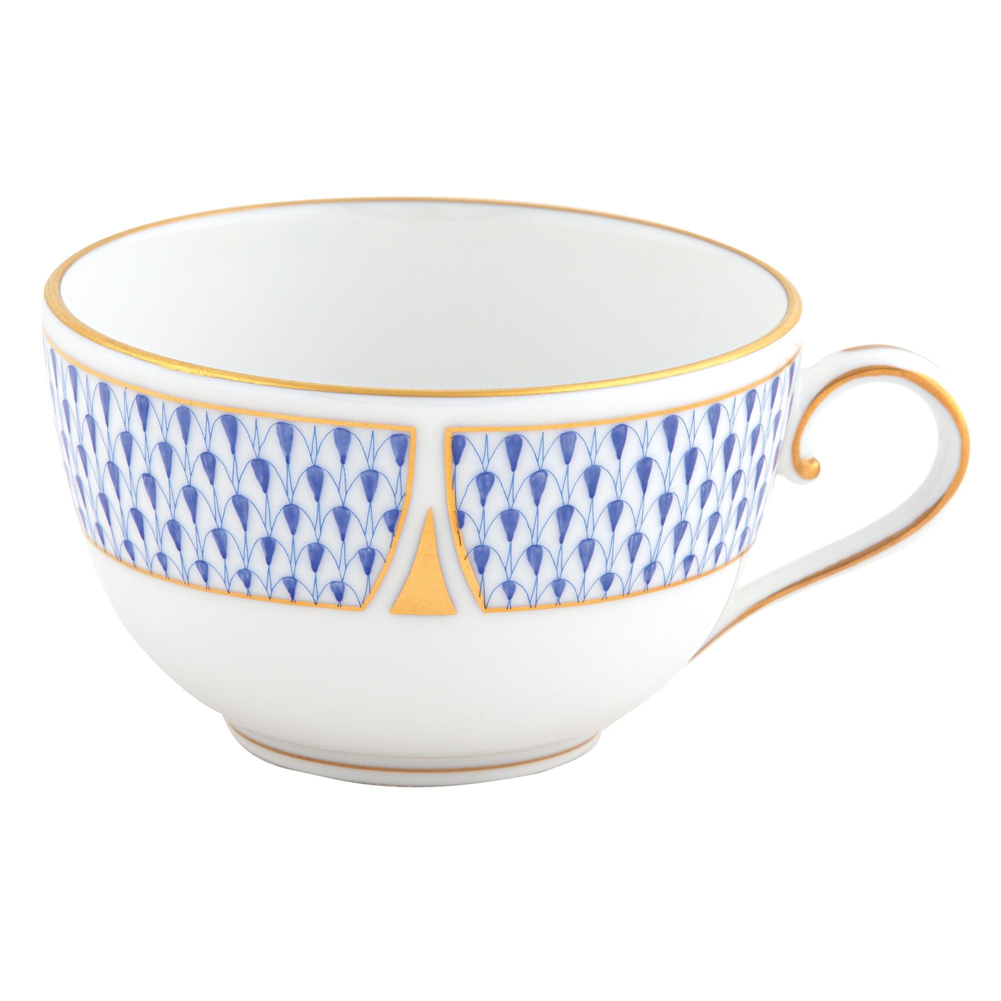 Art Deco Blue Teacup