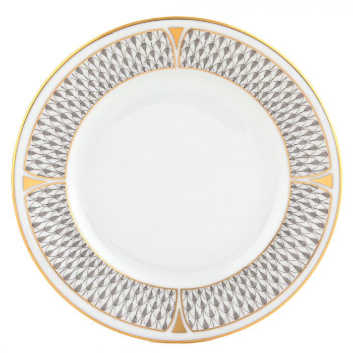 Art Deco Gray Bread & Butter Plate