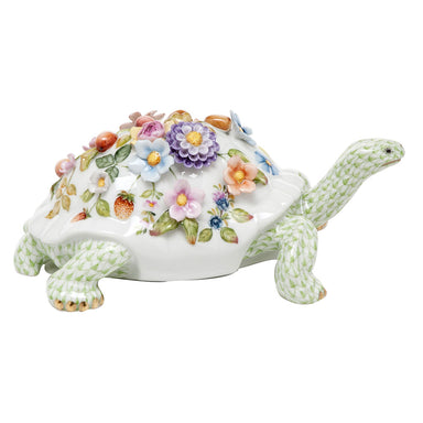 Herend Vhsp46 Blossoming Tortoise 8.75"l X 4"h