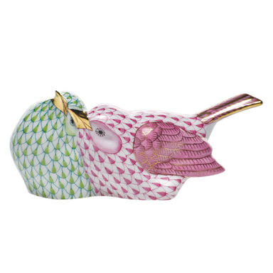 Herend Fishnet Vhv1 + Vhp (m) Love Birds 2"h