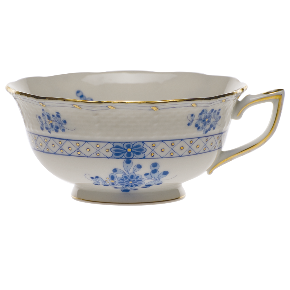Blue Garden Tea Cup  (8 Oz)