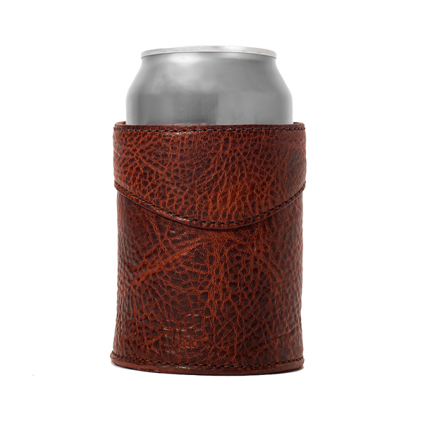 Campaign Leather Can Koozie | Mission Mercantile
